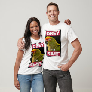 Camiseta periquito com capas de Ouro engraçadas - Arte de p