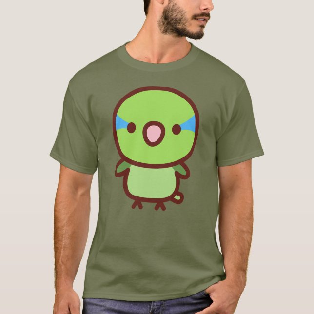 Camiseta Periquito-do-pacífico macho normal (Frente)