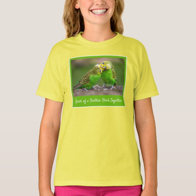 Camiseta Periquitos de uma Pena Reúnem-se (Frente)
