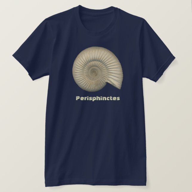 Camiseta Perisphinctes Ammonite (Frente do Design)