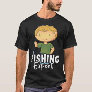 Camiseta Perito em Pesca I crianças menino amigo de pesca c
