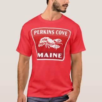 Camiseta Perkins Cove Maine Crachá Vermelho