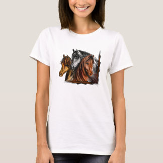 Camiseta PerliPrints3Horsesz