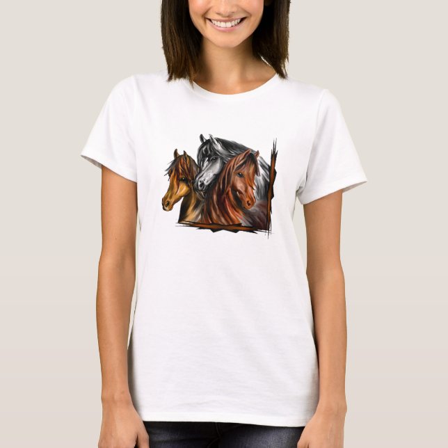 Camiseta PerliPrints3Horsesz (Frente)