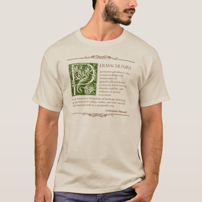Camiseta Permaculture - uma definição (1) (Frente)