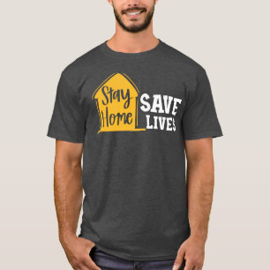 Camiseta Permaneça Em Casa Salvar Vidas