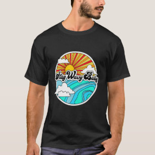 Camiseta Permaneça ondulado Bebê Vintage Retro Hippies Surf