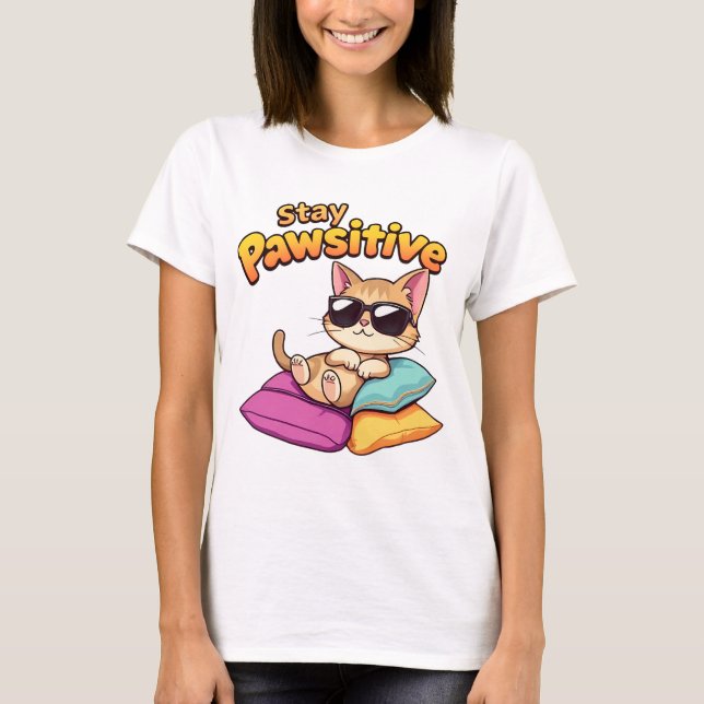 Camiseta Permaneça Pawsitivo (Frente)