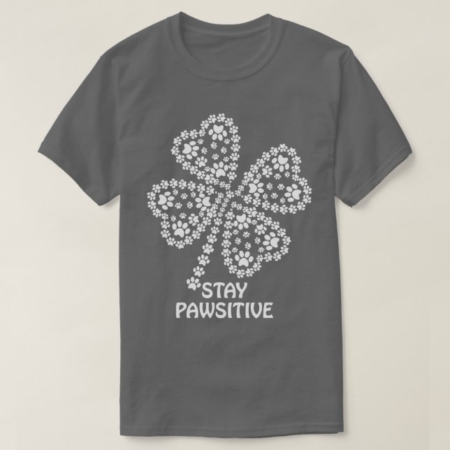 Camiseta Permaneça Pawsitivo (Frente do Design)
