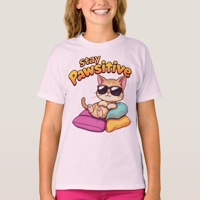 Camiseta Permaneça Pawsitivo (Frente)