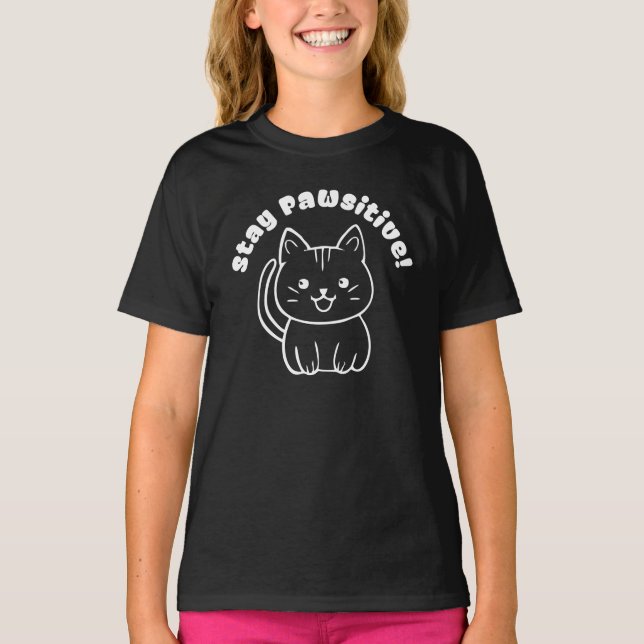 Camiseta Permaneça Pawsitivo (Frente)