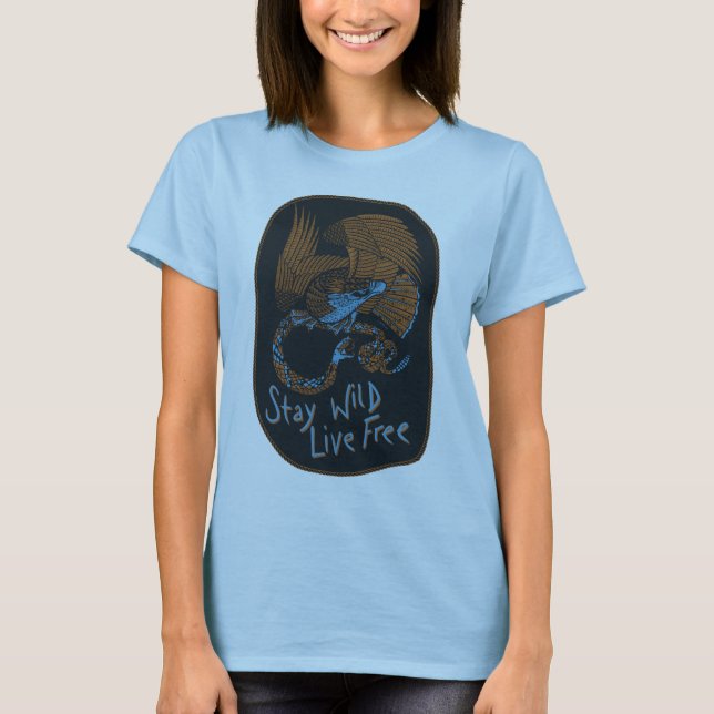 Camiseta Permaneça selvagem (Frente)