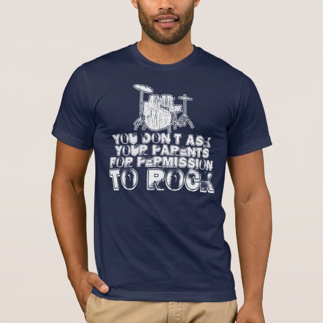 Camiseta Permissão balançar o t-shirt (Frente)
