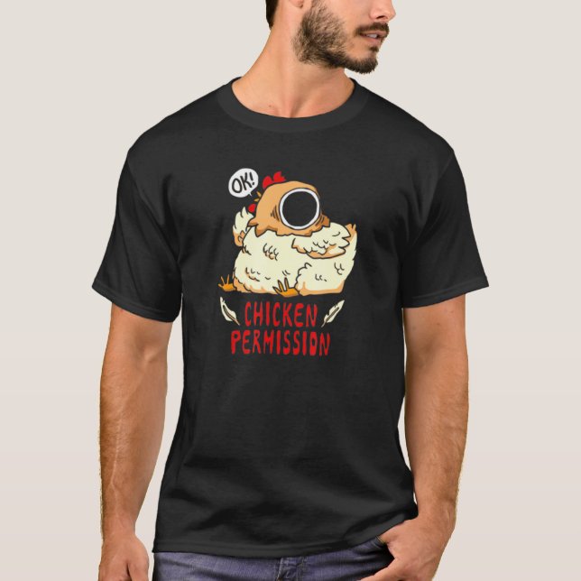 Camiseta Permissão de Galinha (Frente)