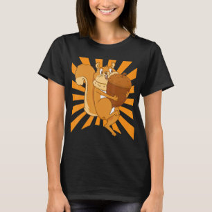 Camiseta Perna de Avelã de Hugging de Esquilo