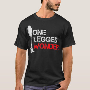 Camiseta Perna Engraçada Amputado Perna Única Maravilha Amp