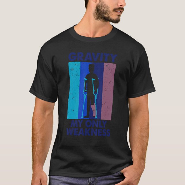 Camiseta Perna Quebrada Para Homens Mulheres Que Andam Com  (Frente)