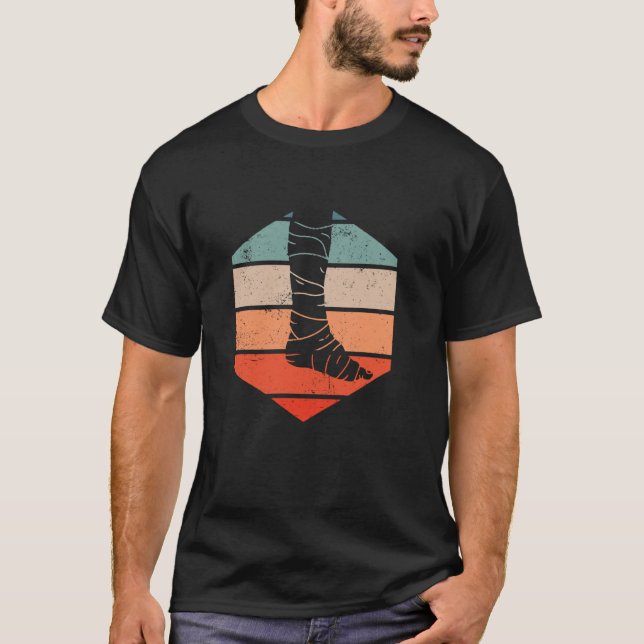 Camiseta Perna Quebrada Retro - Lesão na Perna Quebrada (Frente)