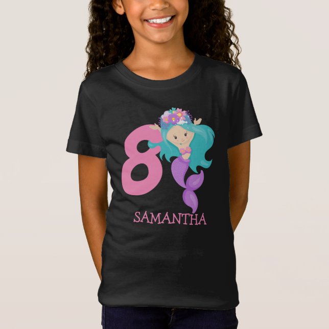 Camiseta Pérola - Joia oceânica 8º aniversário da Sereia (Frente)