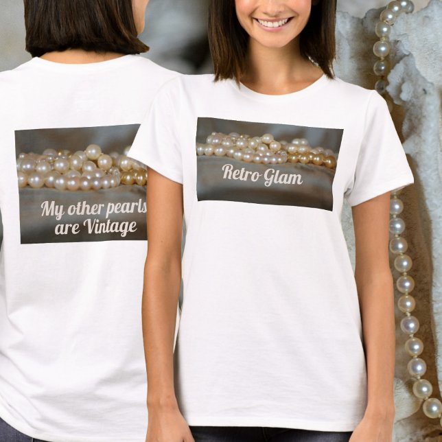 Camiseta Pérolas De Gama Retro (Criador carregado)