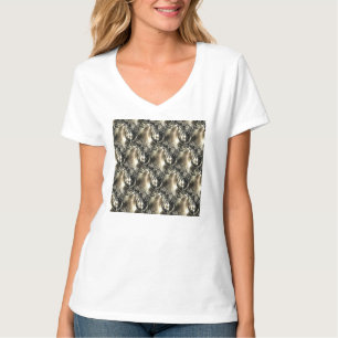 Camiseta Pérolas Douradas