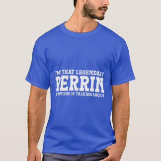 Camiseta Perrin Surname Funny Team Family Sobrenome Perrin