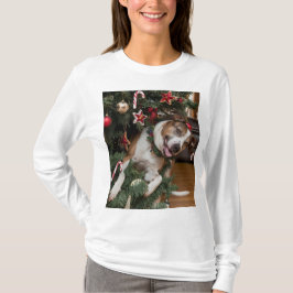 Camiseta Perro Festivo: Listo para el Árbol
