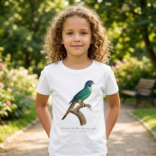 Camiseta Perruche a tete bleue/Rainbow lorikeet, juvenil
