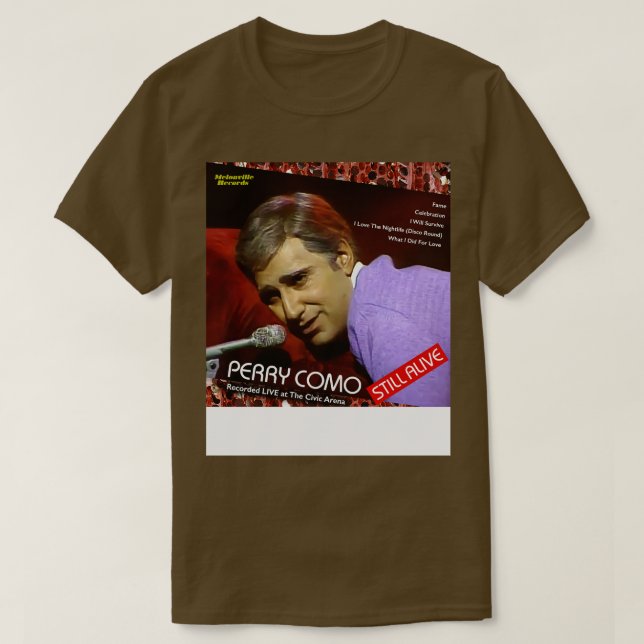 Camiseta Perry Como Ainda Vivo SCTV (Frente do Design)