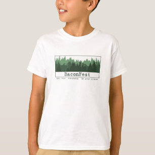 Camiseta Perseguição - árvores curtas XS branco da Capa
