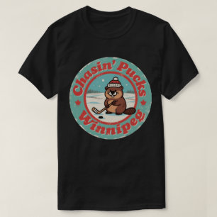 Camiseta Perseguindo Discos em Arte de Winnipeg