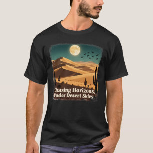 Camiseta Perseguindo Horizonte Sob O Céu Deserto