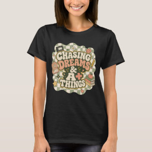 Camiseta Perseguindo Sonhos e Coisas A+ Estudante Retro Gro
