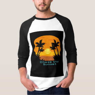 Camiseta "Perseguir o pôr do sol" Encontre a beleza em cada