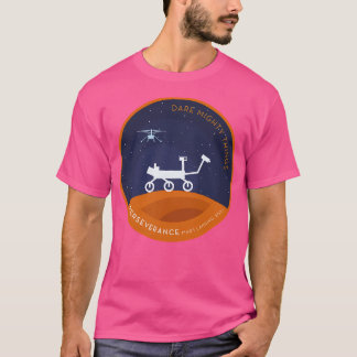 Camiseta Perseverança Rover Mars Night Silhoutte Homage Pat