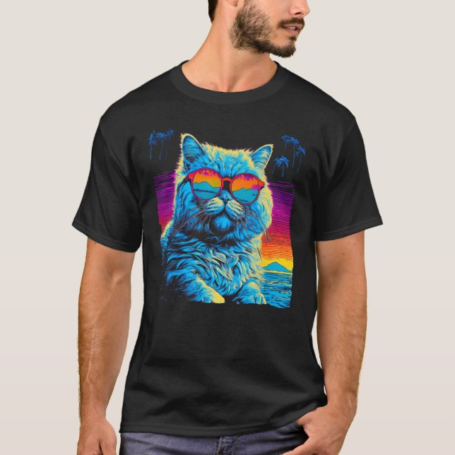 Camiseta Persian Cat Summer (Frente)