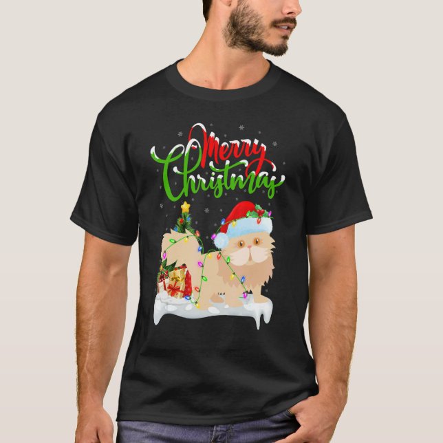 Camiseta Persian Cat   Xmas Decorations Persian Cat Christm (Frente)