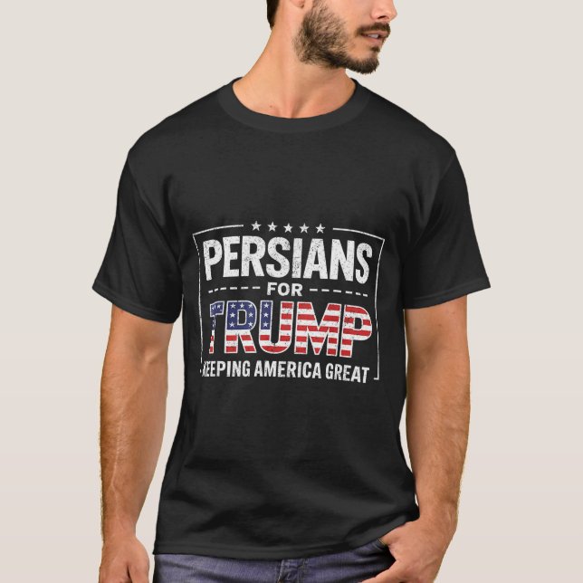 Camiseta Persians For Trump Keeng America Great  (Frente)