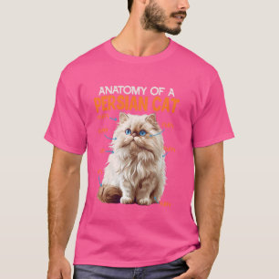 Camiseta Pérsico Gata A ANATOMIA DO Gato de GATO PERSO Ow