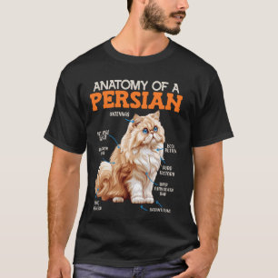 Camiseta Pérsico Gata A ANATOMIA DO Gato de GATO PERSO Ow
