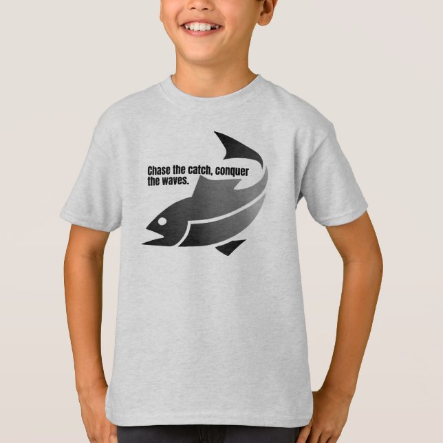 Camiseta Persiga a captura, conquiste as ondas. (Frente)