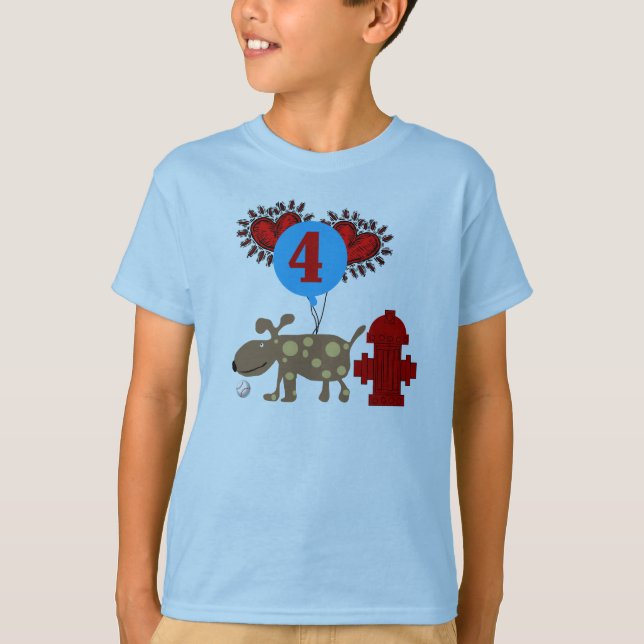 Camiseta Persiga o 4o aniversário (Frente)