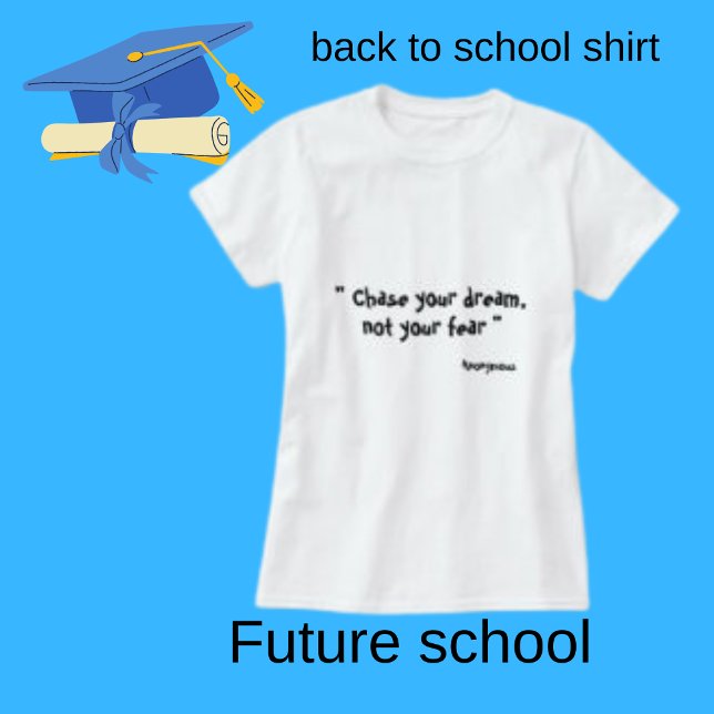 Camiseta Persiga Seu Sonho, Coisas Pretas E Engraçadas (Criador carregado)