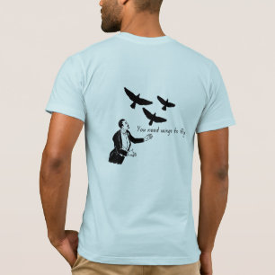 Camiseta 💫 Persiga Seus Sonhos – Asas para Voar Gráfico