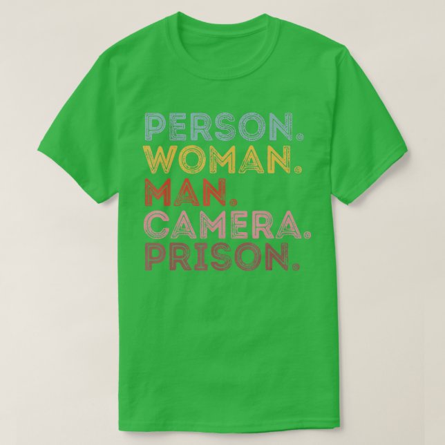 Camiseta Person Woman Man Camera Prison  - 12  (Frente do Design)