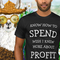 Personae SPEND/PROFIT Typografia Birthday T Shirt