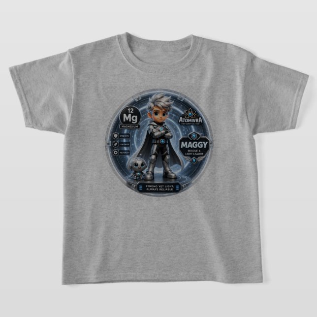 Camiseta Personagem ATOMIVRA Magnésio  (Postura )