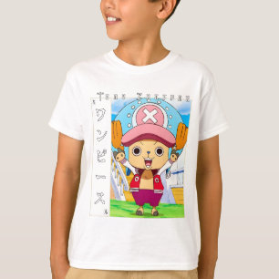 Camiseta Personagem de Anime Fofa de Rena com Remédio Verme