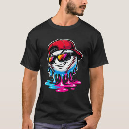 Camiseta Personagem de Beisebol Derretido