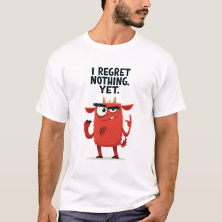 Camiseta Personagem de cabra caótica engraçada 'Eu Não Me A